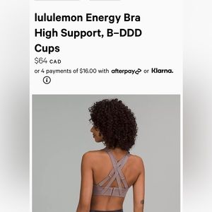 Energy Bra Lululemon